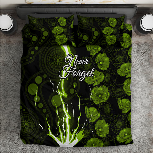 thunder-cricket-never-forget-custom-bedding-set-anzac-day-with-poppy-aboriginal
