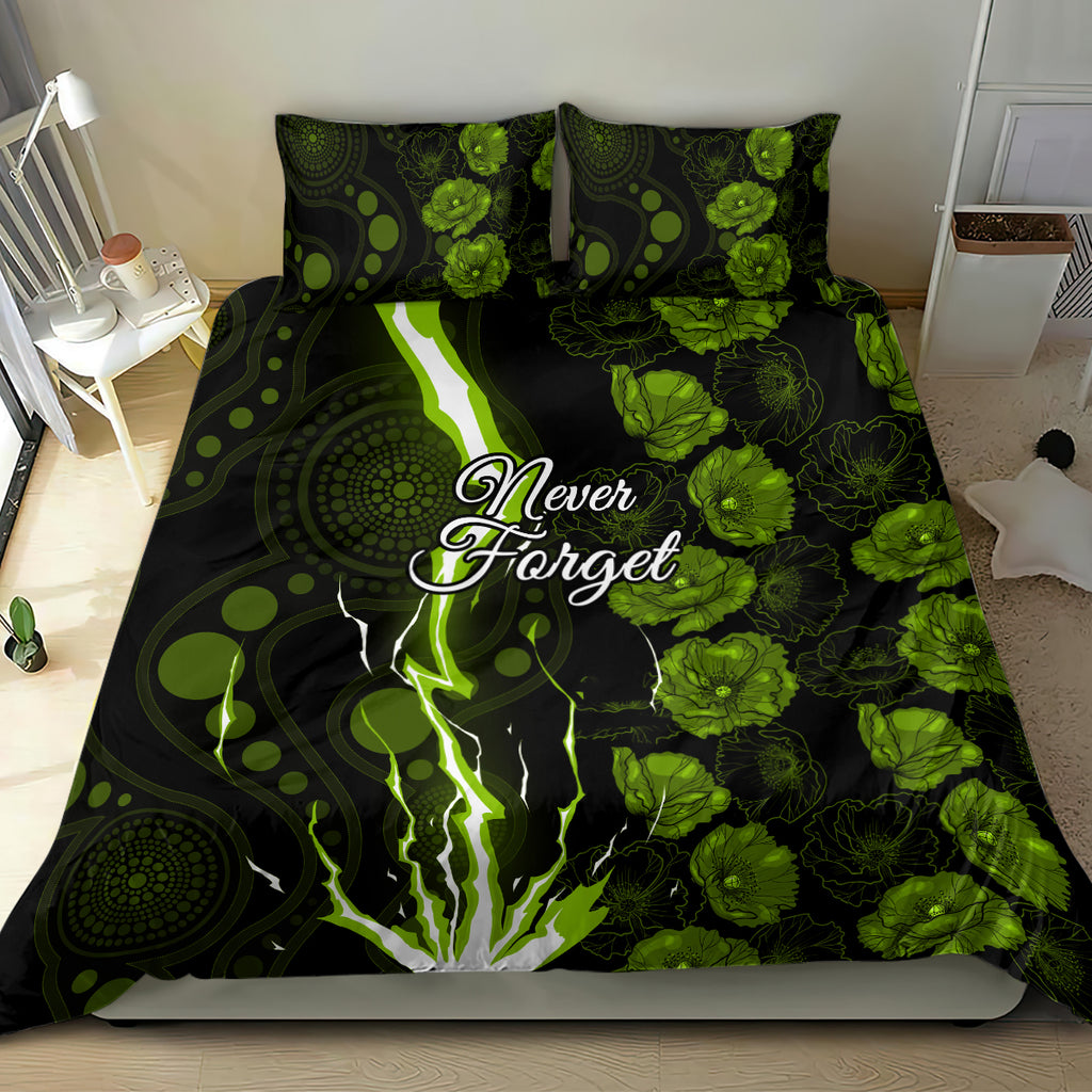 thunder-cricket-never-forget-custom-bedding-set-anzac-day-with-poppy-aboriginal