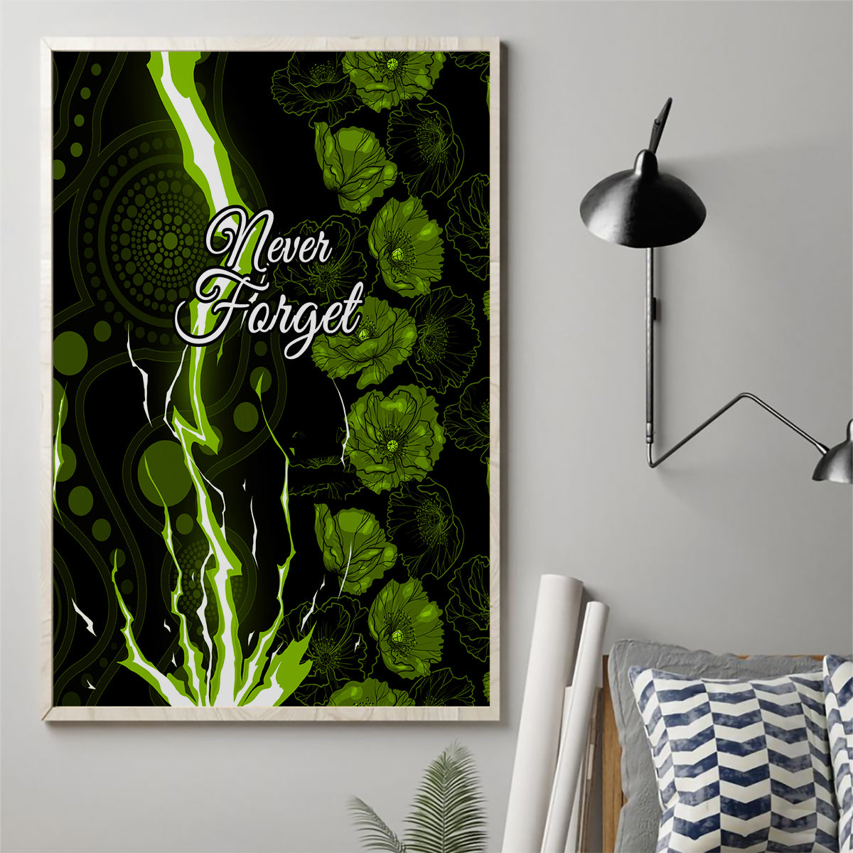 thunder-cricket-never-forget-custom-canvas-wall-art-anzac-day-with-poppy-aboriginal