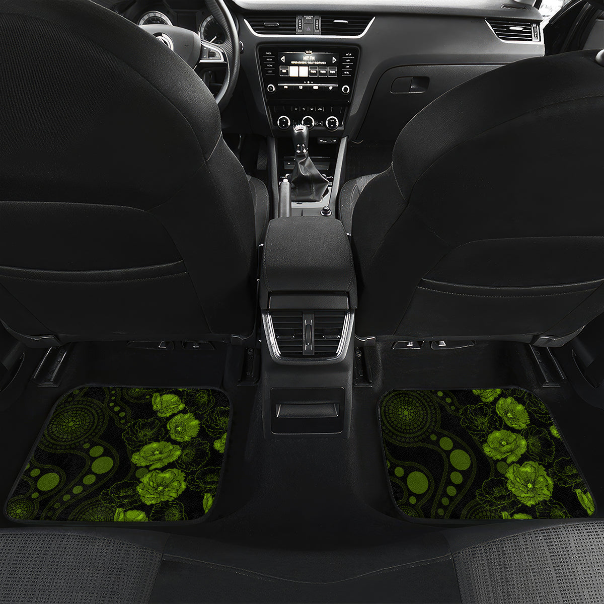 thunder-cricket-never-forget-custom-car-mats-anzac-day-with-poppy-aboriginal