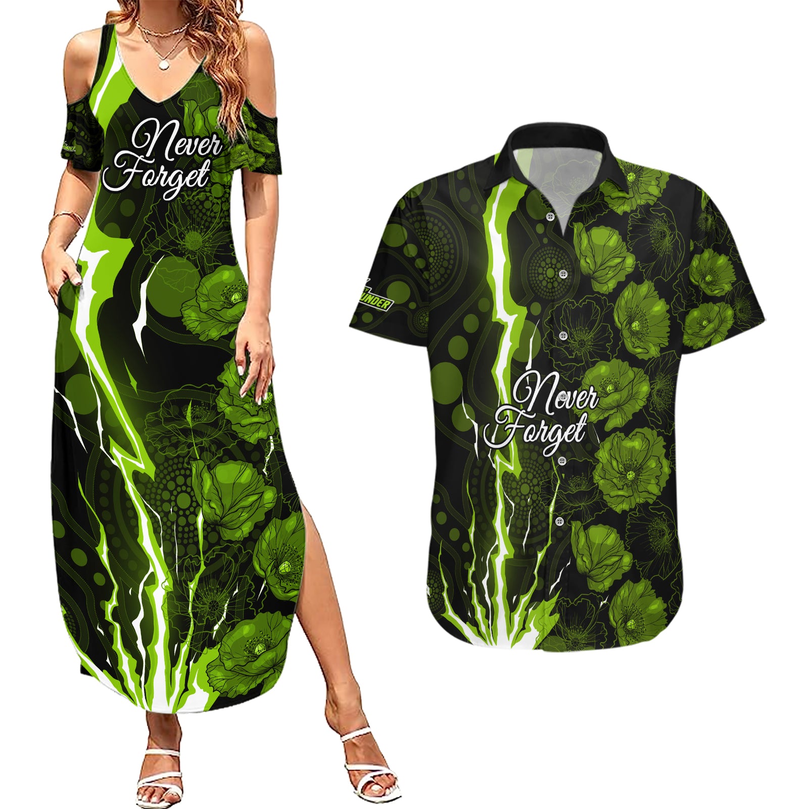 thunder-cricket-never-forget-custom-couples-matching-summer-maxi-dress-and-hawaiian-shirt-anzac-day-with-poppy-aboriginal