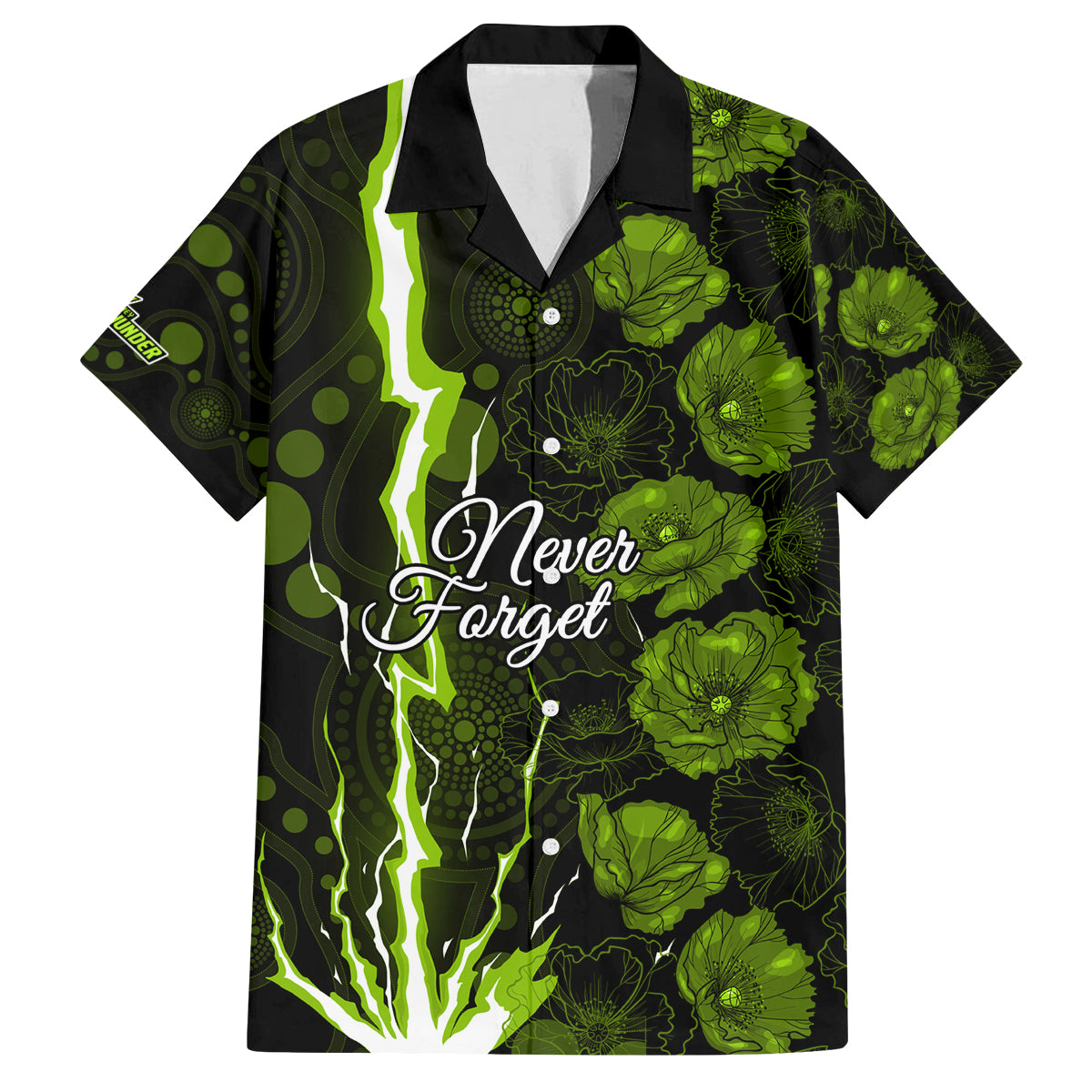 thunder-cricket-never-forget-custom-family-matching-off-shoulder-short-dress-and-hawaiian-shirt-anzac-day-with-poppy-aboriginal