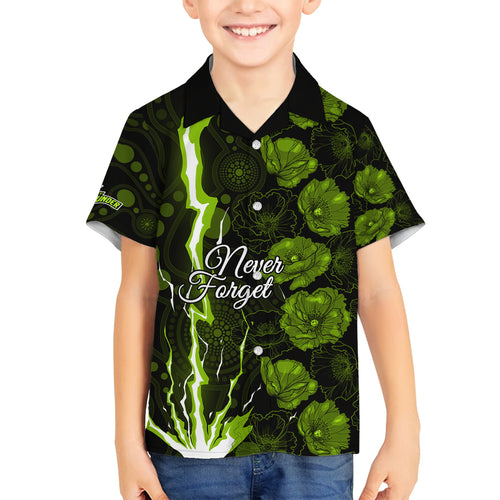 thunder-cricket-never-forget-custom-family-matching-off-shoulder-short-dress-and-hawaiian-shirt-anzac-day-with-poppy-aboriginal