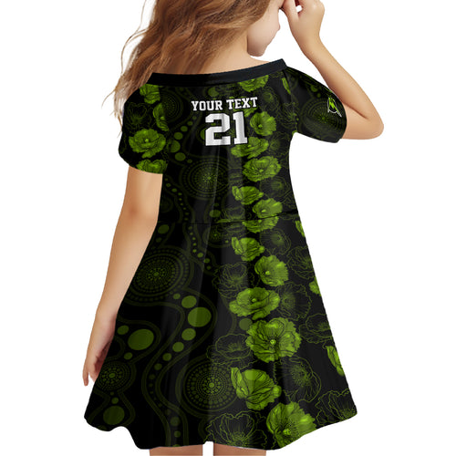 thunder-cricket-never-forget-custom-kid-short-sleeve-dress-anzac-day-with-poppy-aboriginal
