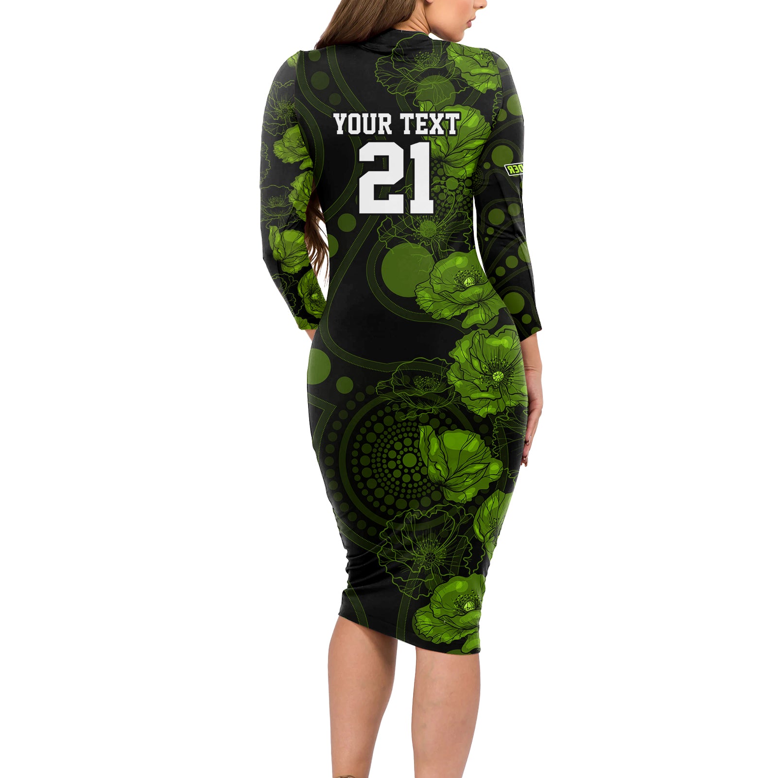 thunder-cricket-never-forget-custom-long-sleeve-bodycon-dress-anzac-day-with-poppy-aboriginal