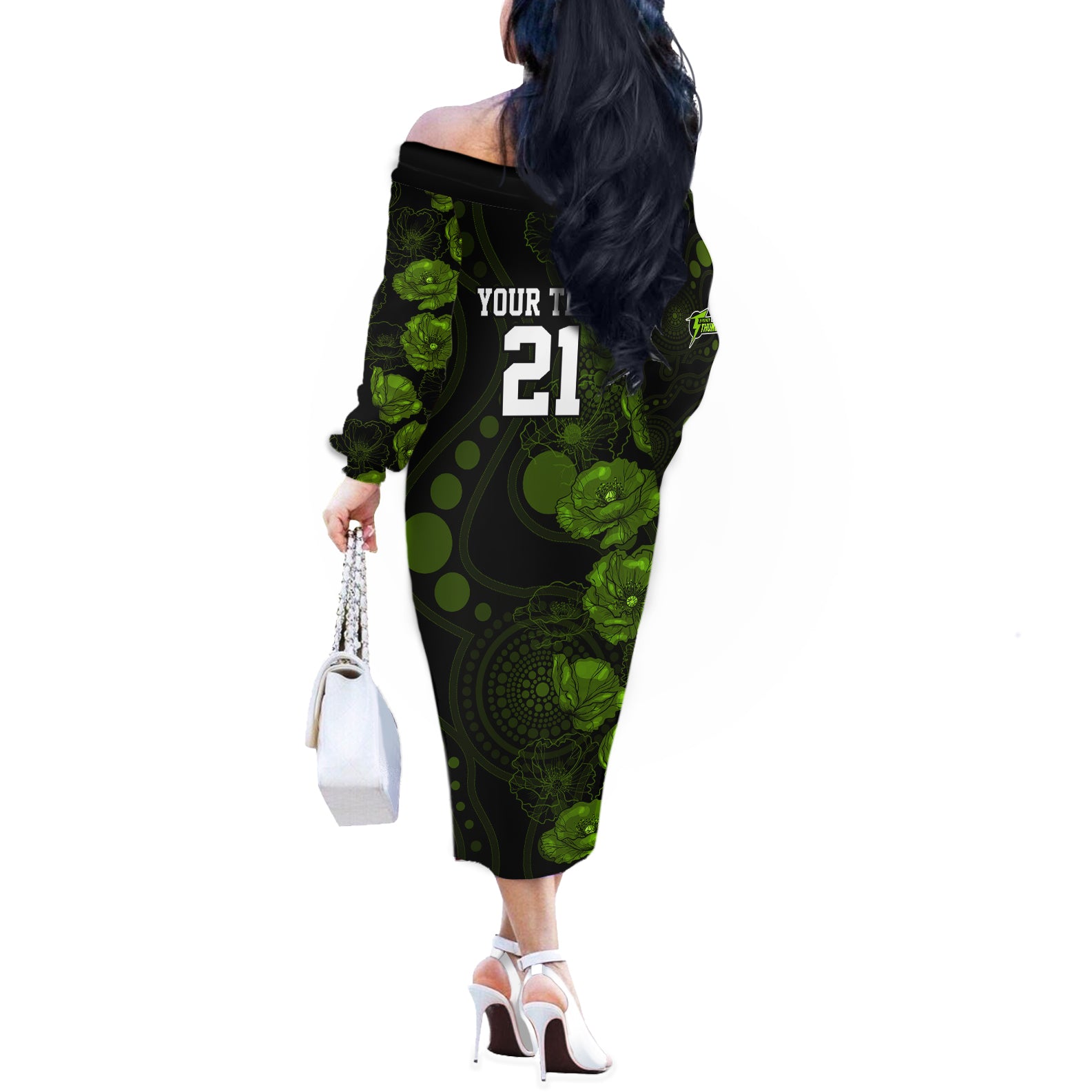 thunder-cricket-never-forget-custom-off-the-shoulder-long-sleeve-dress-anzac-day-with-poppy-aboriginal