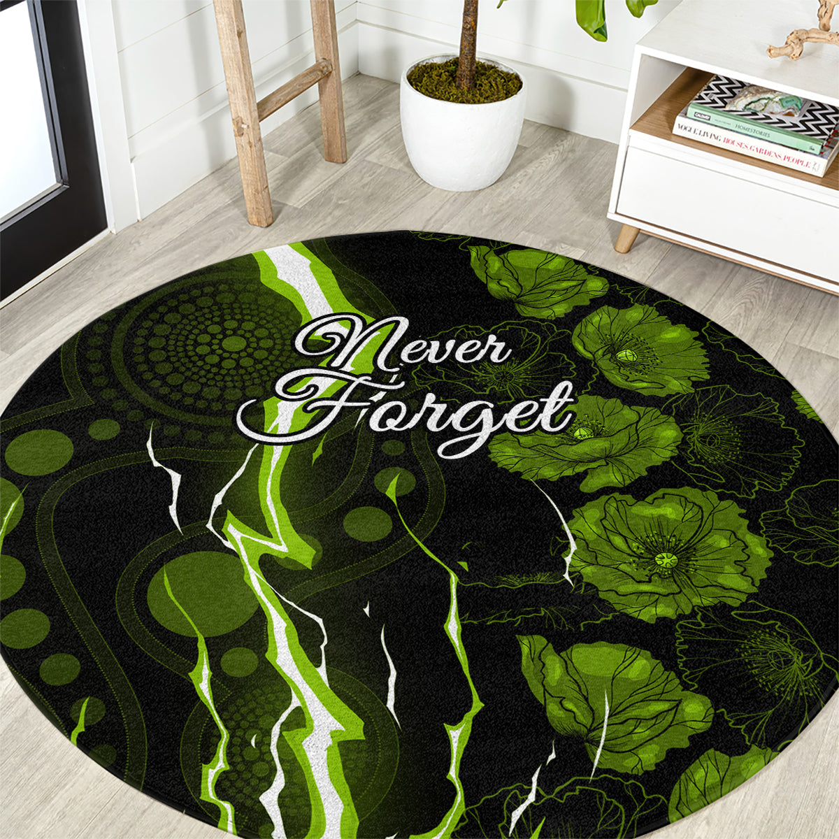 thunder-cricket-never-forget-custom-round-carpet-anzac-day-with-poppy-aboriginal
