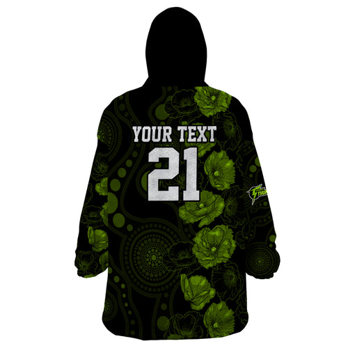 thunder-cricket-never-forget-custom-wearable-blanket-hoodie-anzac-day-with-poppy-aboriginal