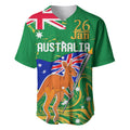 Proud To Be Australia Day Baseball Jersey Kangaroo with National Color