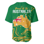 Proud To Be Australia Day Baseball Jersey Kangaroo with National Color