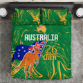 Proud To Be Australia Day Bedding Set Kangaroo with National Color