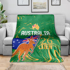 Proud To Be Australia Day Blanket Kangaroo with National Color