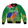 Proud To Be Australia Day Bomber Jacket Kangaroo with National Color