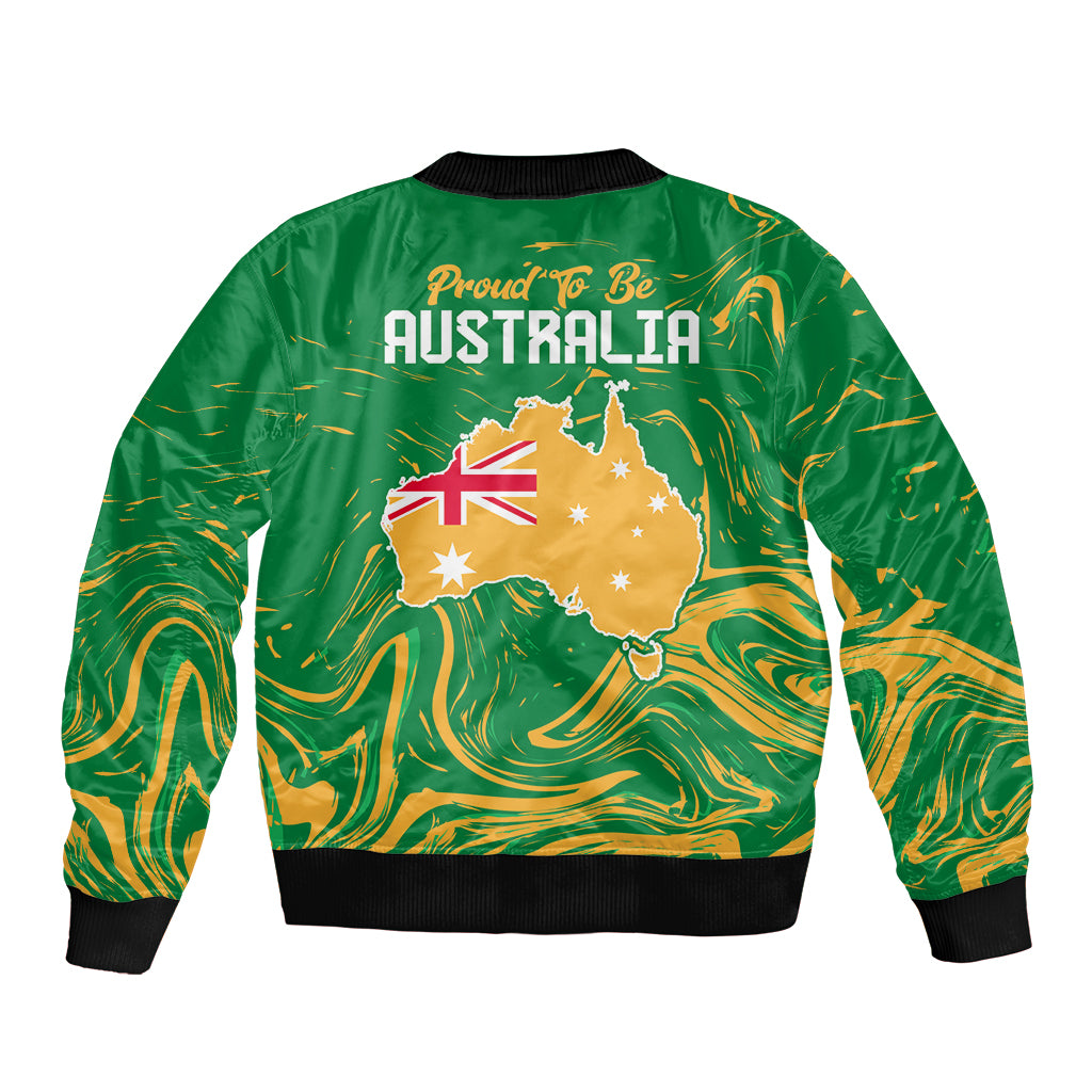 Proud To Be Australia Day Bomber Jacket Kangaroo with National Color