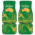 Proud To Be Australia Day Car Mats Kangaroo with National Color
