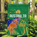 Proud To Be Australia Day Garden Flag Kangaroo with National Color