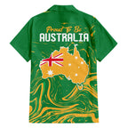 Proud To Be Australia Day Hawaiian Shirt Kangaroo with National Color