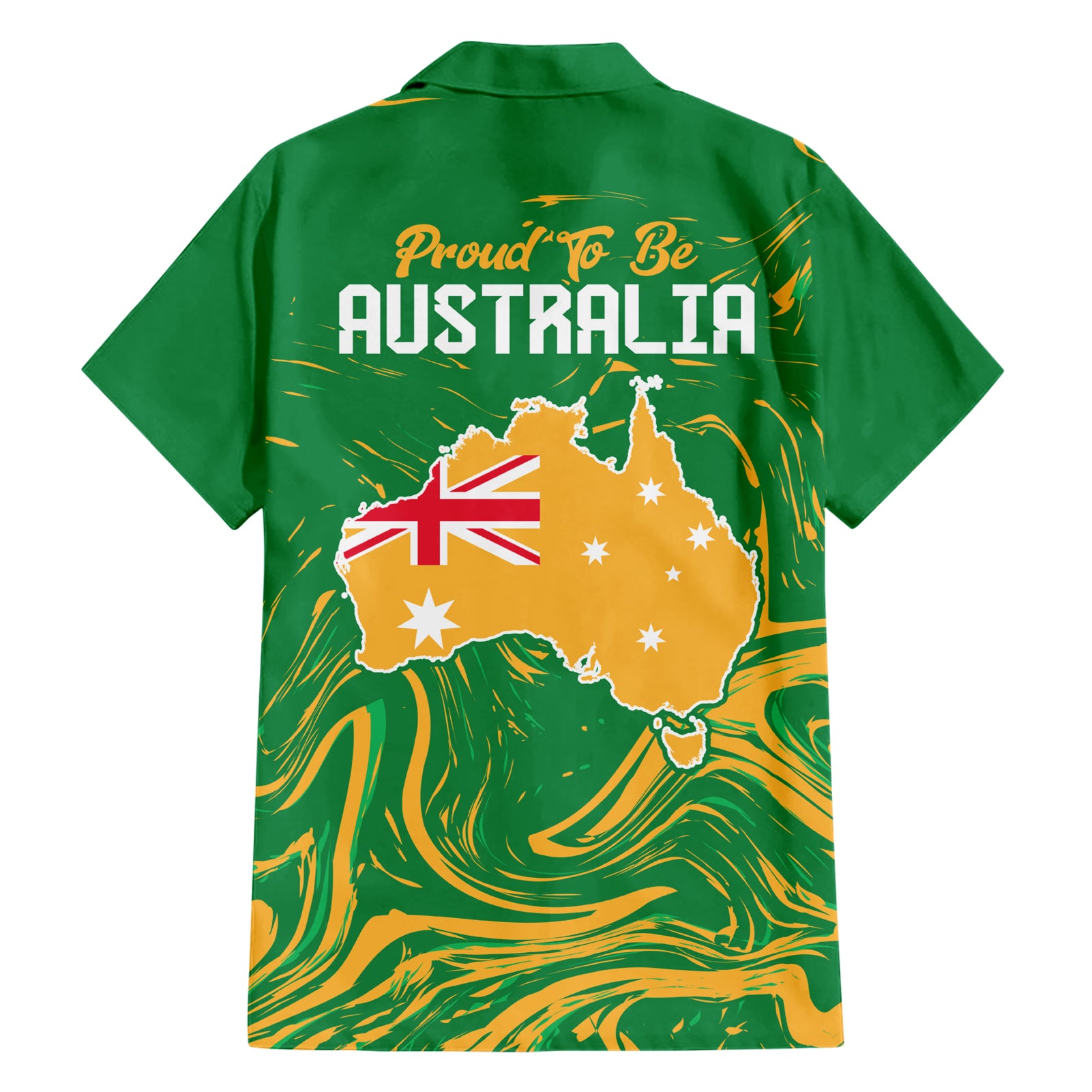 Proud To Be Australia Day Hawaiian Shirt Kangaroo with National Color