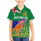 Proud To Be Australia Day Hawaiian Shirt Kangaroo with National Color