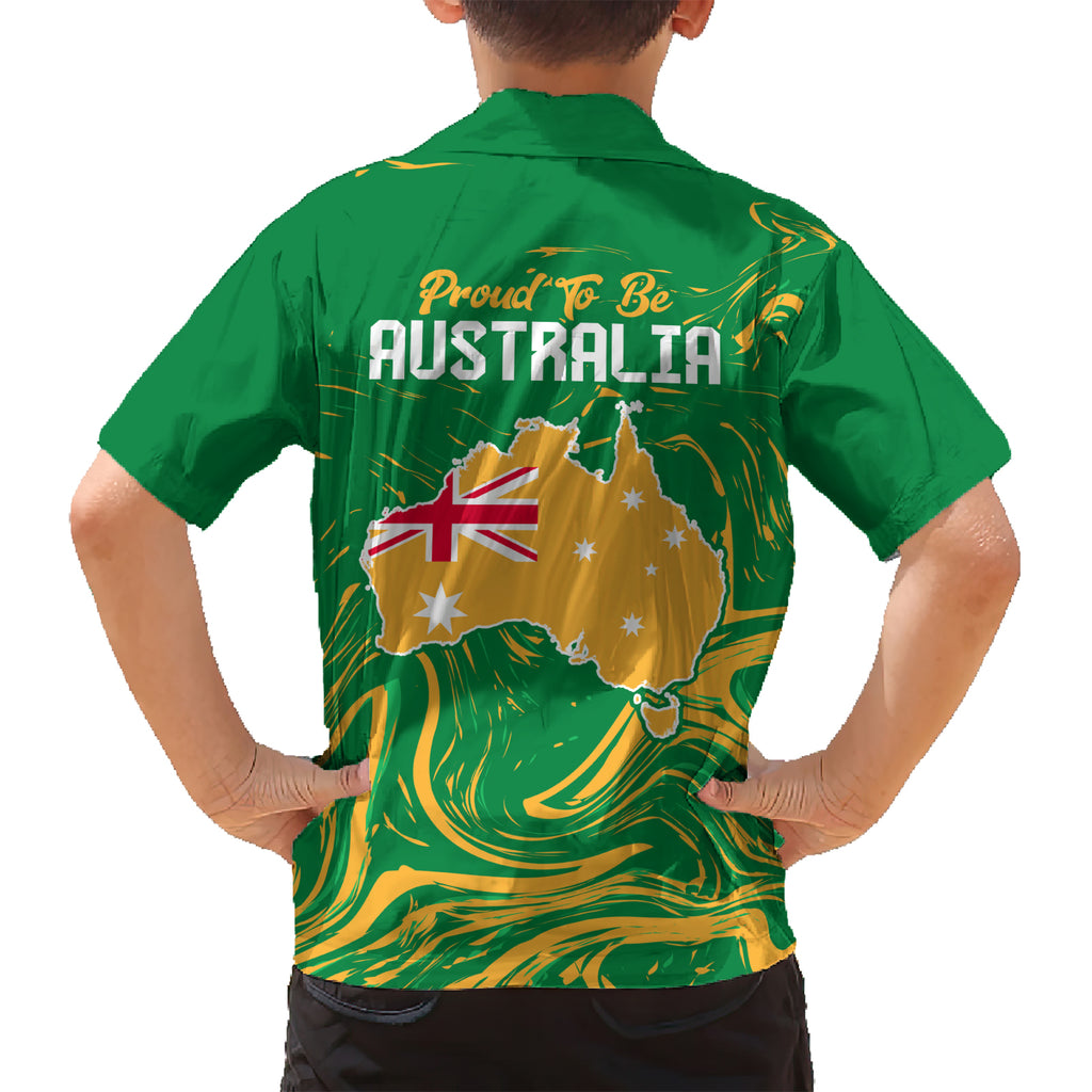 Proud To Be Australia Day Hawaiian Shirt Kangaroo with National Color