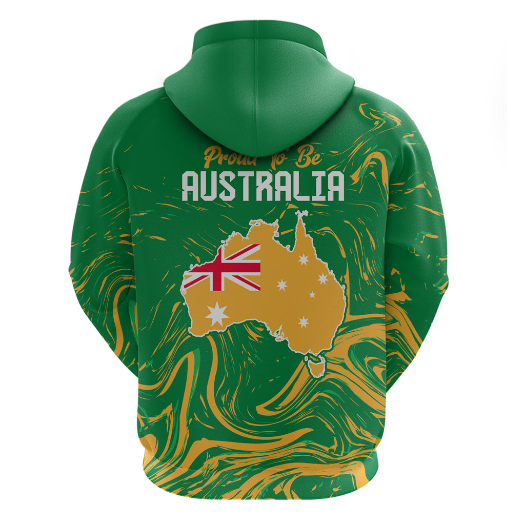 Proud To Be Australia Day Hoodie Kangaroo with National Color