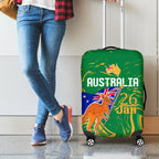 Proud To Be Australia Day Luggage Cover Kangaroo with National Color