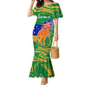 Proud To Be Australia Day Mermaid Dress Kangaroo with National Color