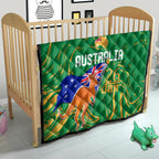 Proud To Be Australia Day Quilt Kangaroo with National Color