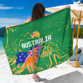 Proud To Be Australia Day Sarong Kangaroo with National Color