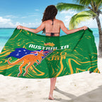 Proud To Be Australia Day Sarong Kangaroo with National Color