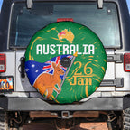 Proud To Be Australia Day Spare Tire Cover Kangaroo with National Color