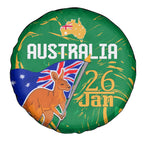 Proud To Be Australia Day Spare Tire Cover Kangaroo with National Color