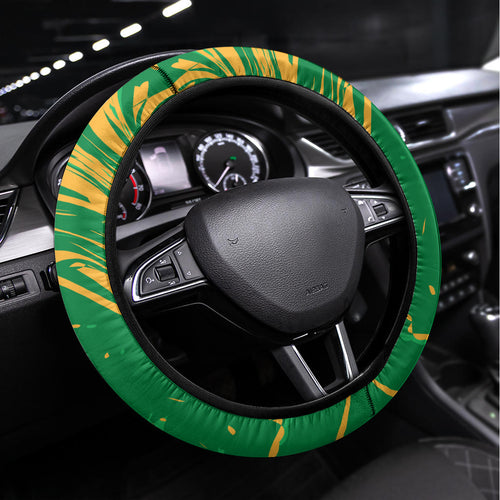 Proud To Be Australia Day Steering Wheel Cover Kangaroo with National Color
