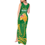 Proud To Be Australia Day Tank Maxi Dress Kangaroo with National Color