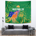 Proud To Be Australia Day Tapestry Kangaroo with National Color