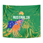 Proud To Be Australia Day Tapestry Kangaroo with National Color