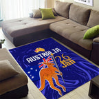 Proud To Be Australia Day Area Rug Kangaroo with Flag Color