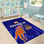 Proud To Be Australia Day Area Rug Kangaroo with Flag Color