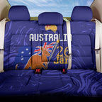 Proud To Be Australia Day Back Car Seat Cover Kangaroo with Flag Color