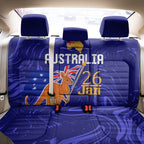 Proud To Be Australia Day Back Car Seat Cover Kangaroo with Flag Color