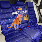 Proud To Be Australia Day Back Car Seat Cover Kangaroo with Flag Color