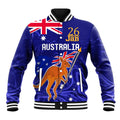 Proud To Be Australia Day Baseball Jacket Kangaroo with Flag Color