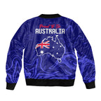 Proud To Be Australia Day Bomber Jacket Kangaroo with Flag Color