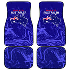 Proud To Be Australia Day Car Mats Kangaroo with Flag Color