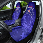 Proud To Be Australia Day Car Seat Cover Kangaroo with Flag Color