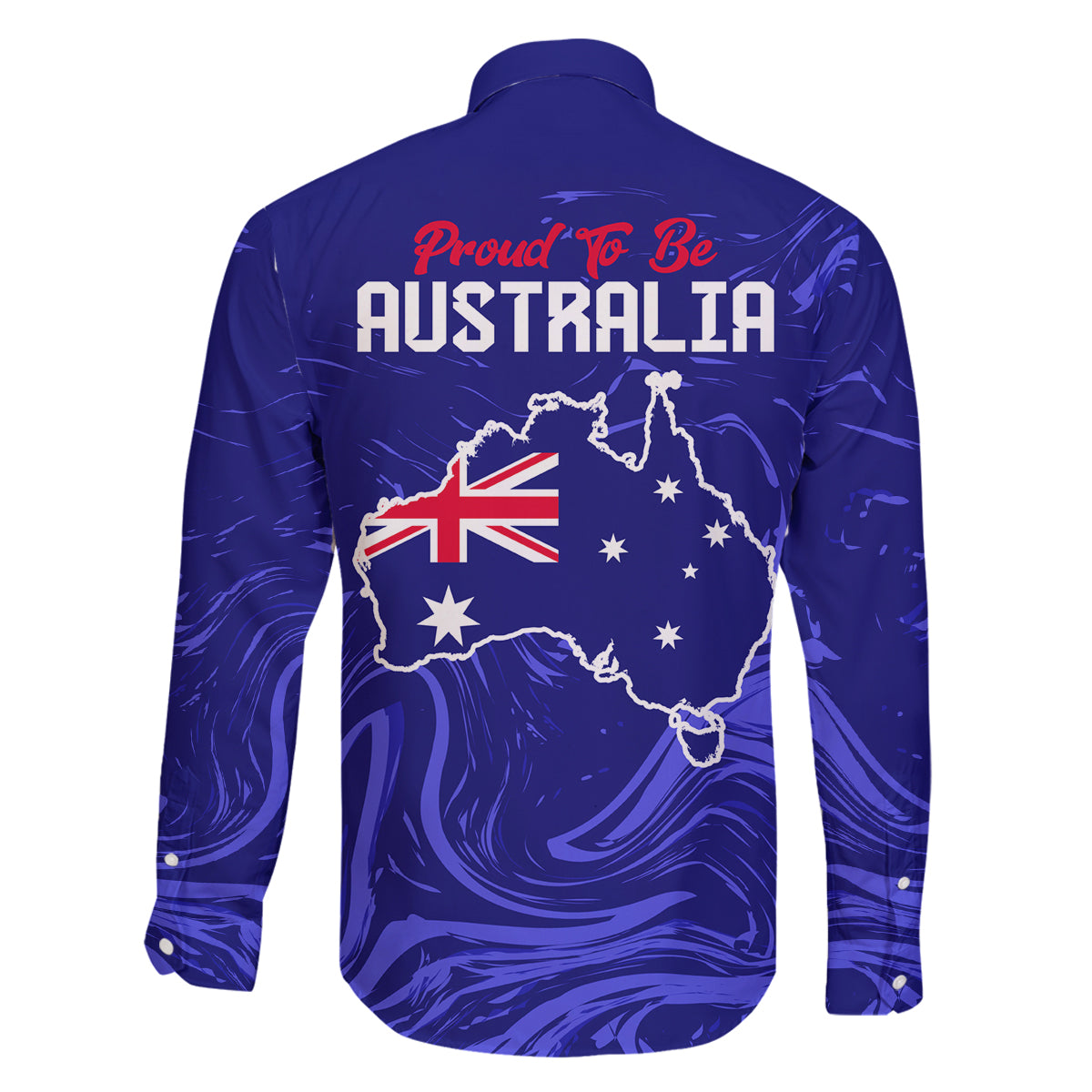 Proud To Be Australia Day Family Matching Off Shoulder Short Dress and Hawaiian Shirt Kangaroo with Flag Color