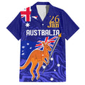 Proud To Be Australia Day Hawaiian Shirt Kangaroo with Flag Color