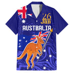 Proud To Be Australia Day Hawaiian Shirt Kangaroo with Flag Color