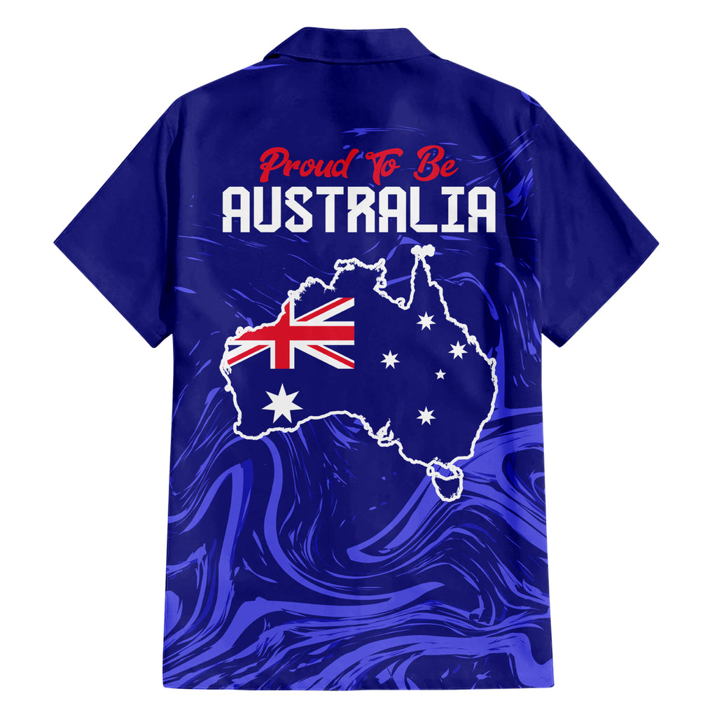 Proud To Be Australia Day Hawaiian Shirt Kangaroo with Flag Color