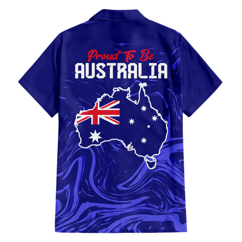 Proud To Be Australia Day Hawaiian Shirt Kangaroo with Flag Color
